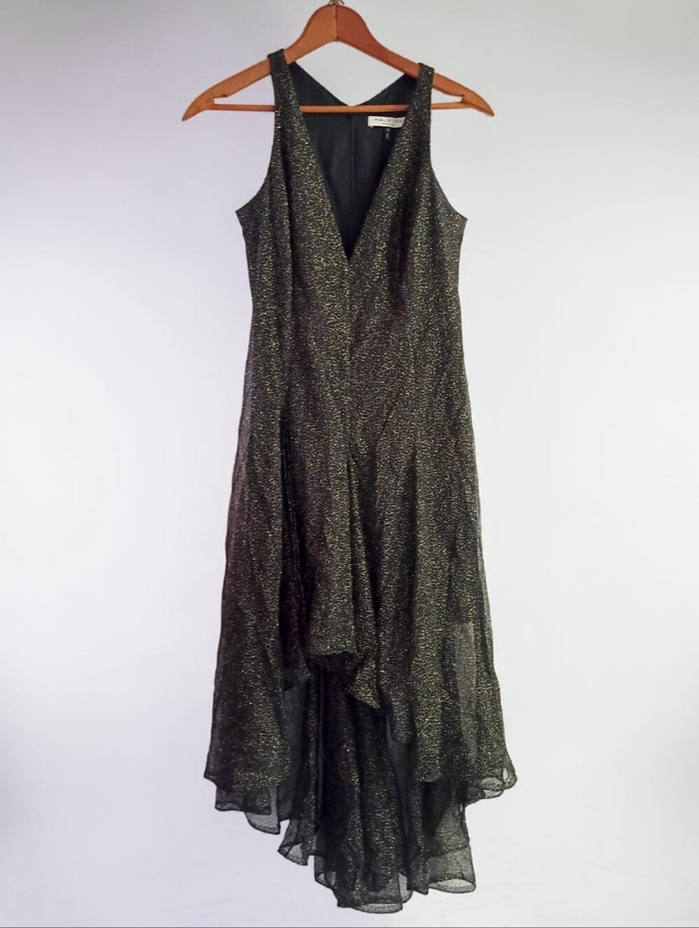 Halston Heritage Sexy & Sheer Black Mini Cocktail Dress - Picture 4 of 4